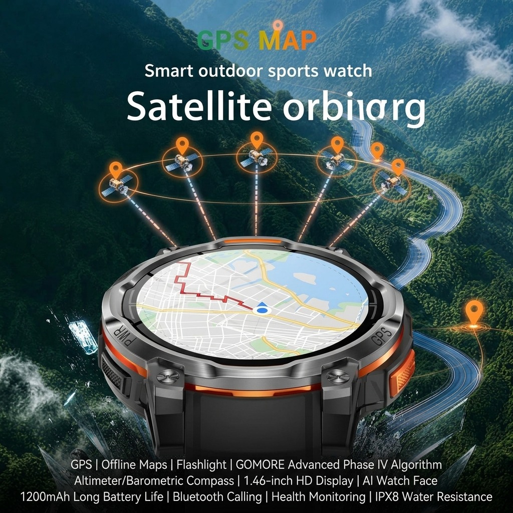 2026New Military VWAR GPS Smar - Watch Vs Smartwatch recension och pris