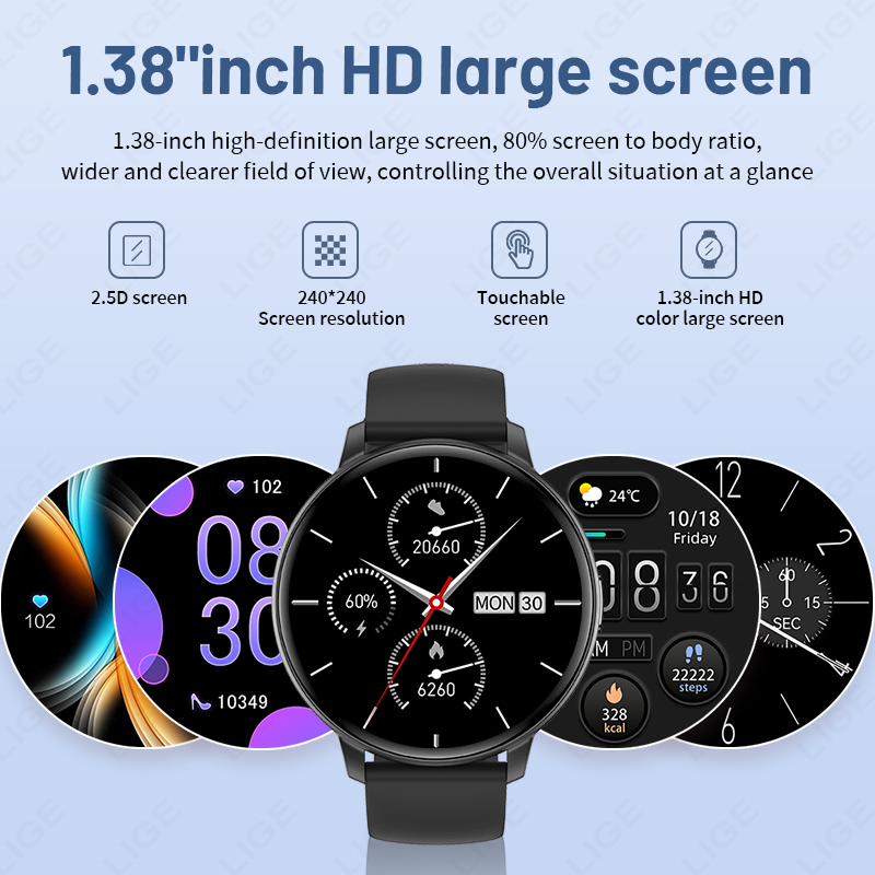 LIGE New 1.43 inches Bluetooth - Watches Ladies Smartwatch recension och pris