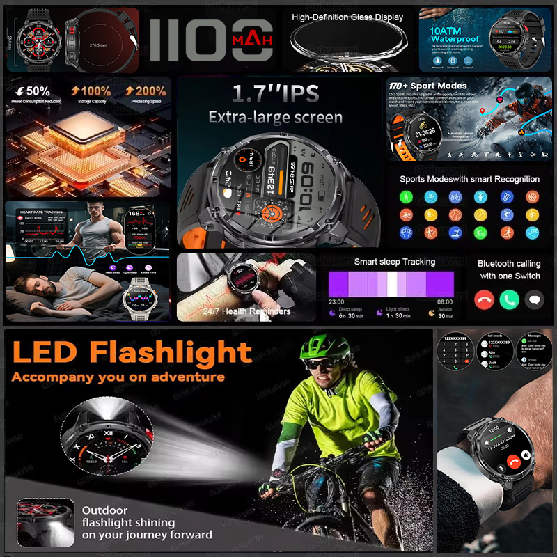 T-REX 3 Military Smartwatch Me - Altimeter Compass Watch recension och pris