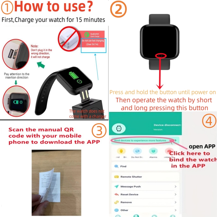 Men Smart Watches Color Screen - Smartwatch Watches For Girls recension och pris