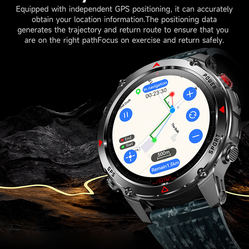 T-Rex 3 Built-in Dual-band GPS - Altimeter Compass Watch recension och pris